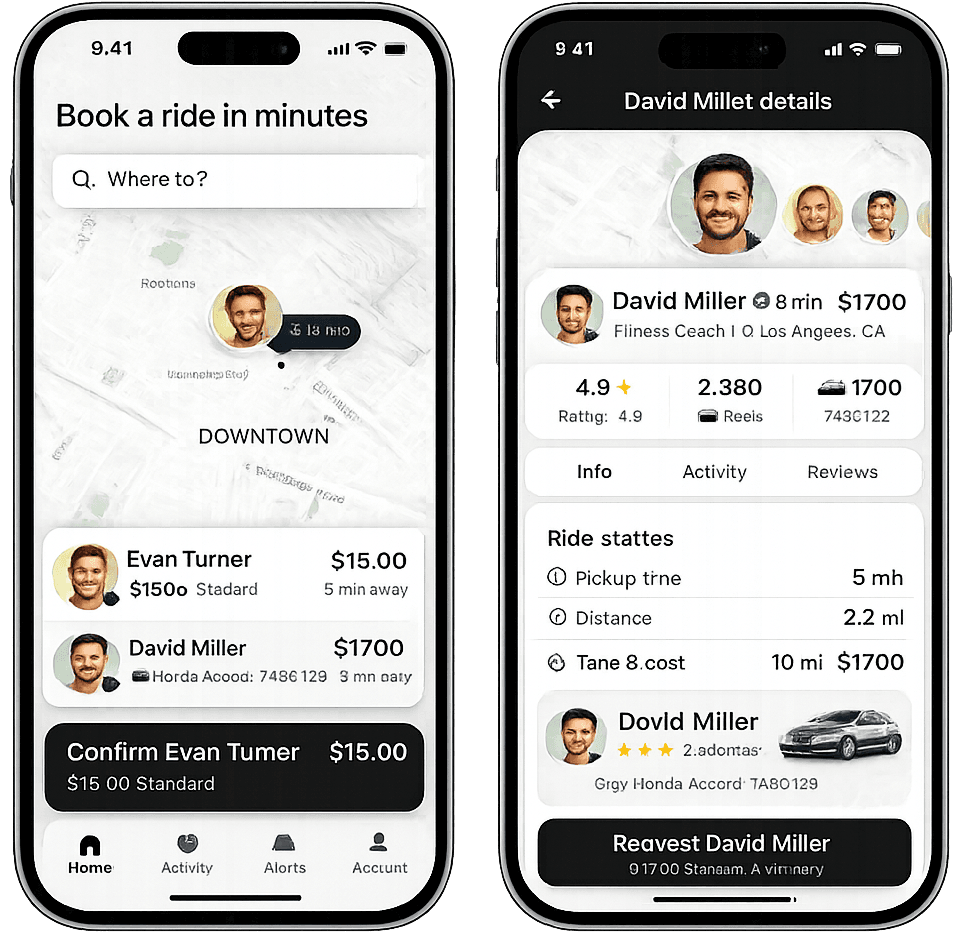 Uber Clone App Development Company | Build AI Taxi App